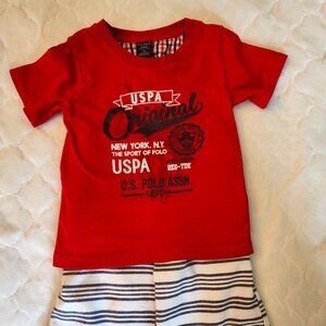 US Polo Assn. 2 piece, T-shirt and shorts